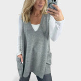 Dorka – Kényelmes kötött pulóver mellény