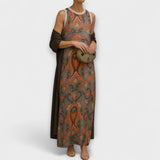 Antónia – Elegáns hosszú ruha hozzáillő kabáttal