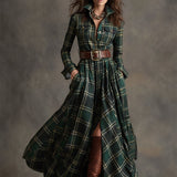 Zoé - Maxi kockás ingruha