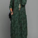 Ilka | Laza, kerek nyakú téli ruha