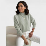 Flóra - Magas nyakú blúz