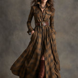 Zoé - Maxi kockás ingruha