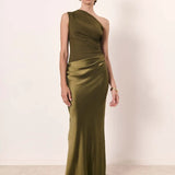 Sophia | Egyszárú Selyem Maxi Ruha