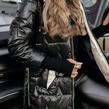 Kalina - Elegáns Téli Kabát Kapucnival